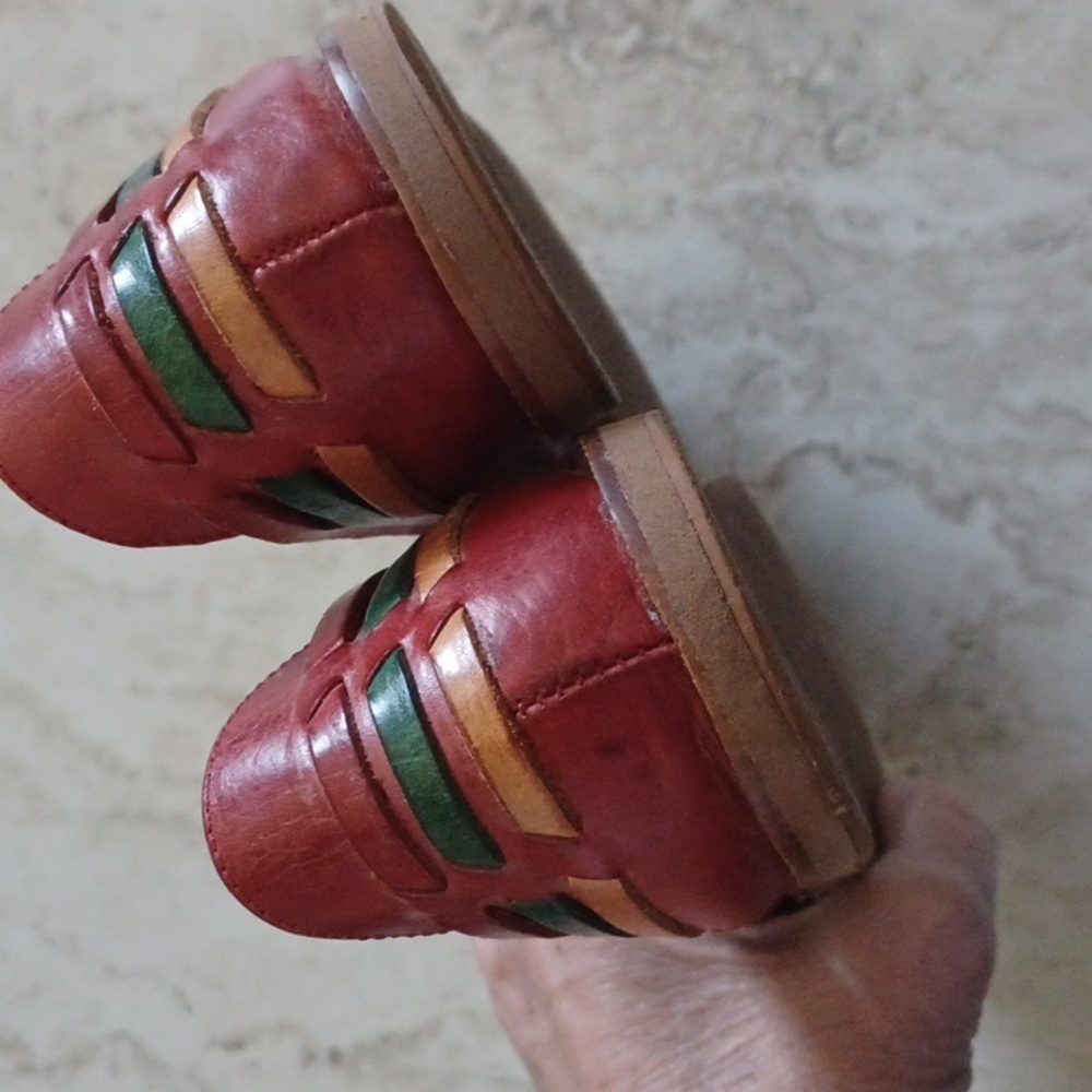 Vintage Leather Huaraches by Chicory Sport - 7M - Picture 5 of 8